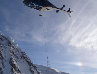 Once extracted, labeled and bundled, the cores are carefully airlifted to the safety of the lab. Only there will the ice's true secrets be revealed.
