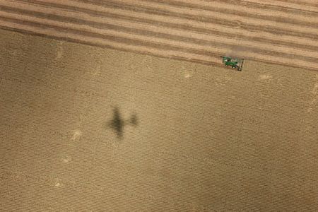 Shadows and reflections from a B-25.