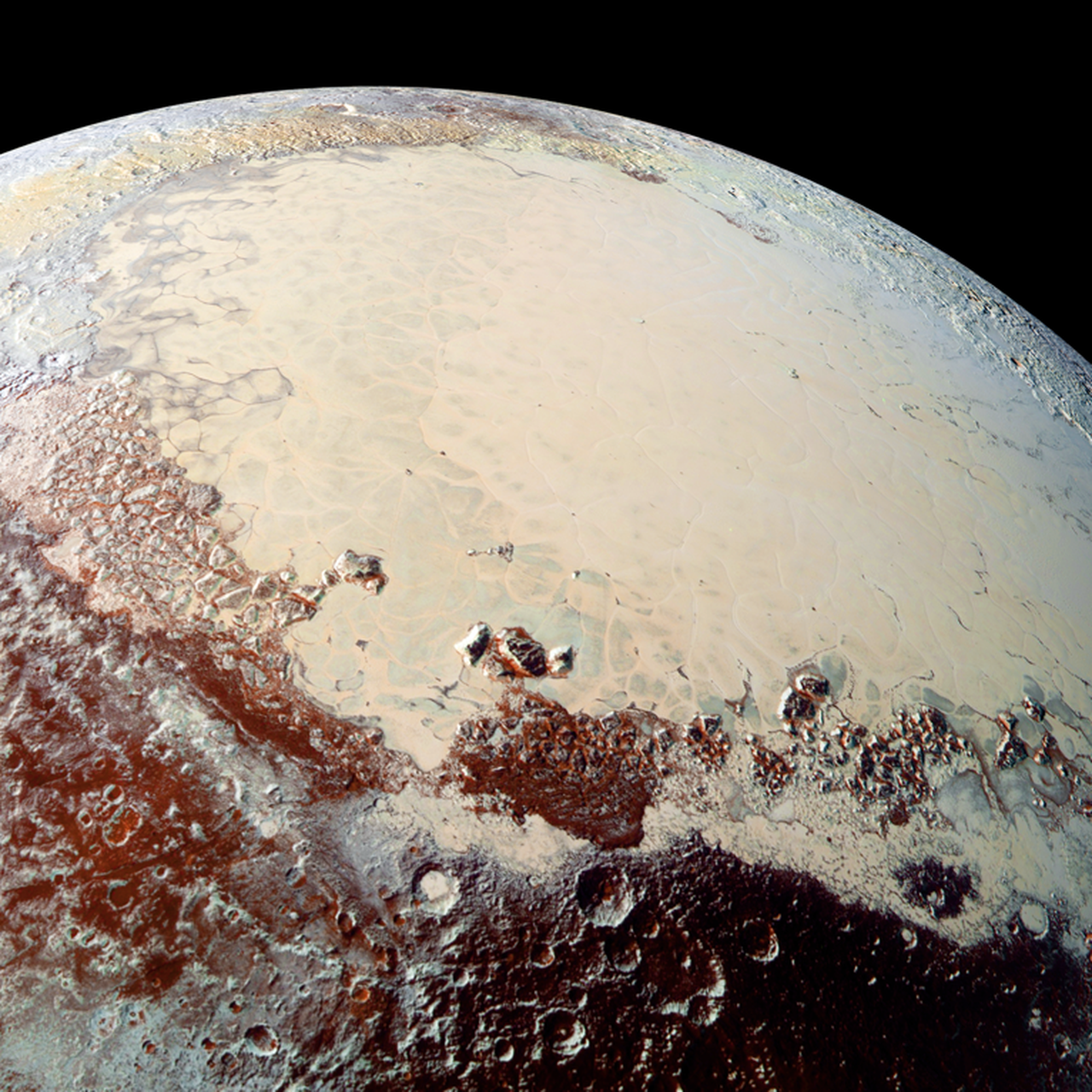 Pluto May Have Ice Volcanoes at the Bottom of Its Heart