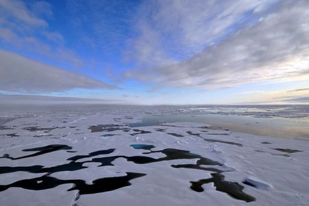 While this year’s Arctic sea ice extended further than last year’s, there still wasn’t as much of it as there was only two decades ago. Thinner and younger sea ice in winter and less ice in the summer are two of the many elements of the Arctic’s new reality. (Credit: Patrick Kelley, U.S. Coast Guard. Public domain.)