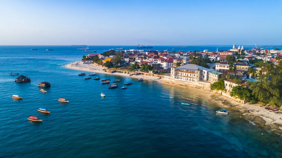 View of Stone Town from the water