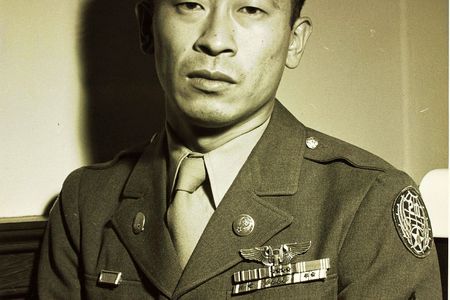 U.S. Army Air Force technical sergeant Ben Kuroki, who served in the Europe and Pacific theaters during World War II.