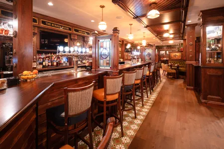 The Burren House in San Rafael, California, is one of the most recent projects of the Irish Pub Company, a Dublin-based design group that has created upwards of 2,000 pubs in more than 100 countries on every continent except Antarctica.