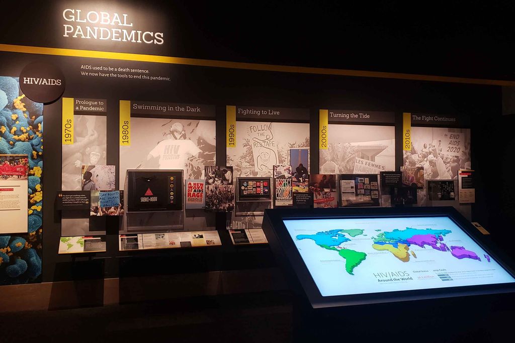 View of Outbreak exhibition