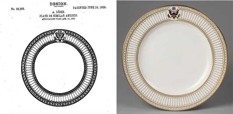 Did You Know That the Designs On Some White House China Are Patented?