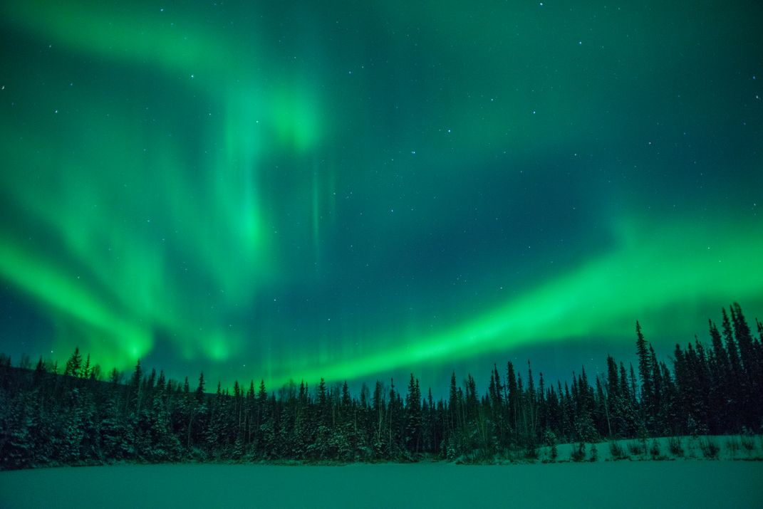 Aurora Borealis viewed from Fairbanks. Credit: Sherman Hogue/Explore Fairbanks