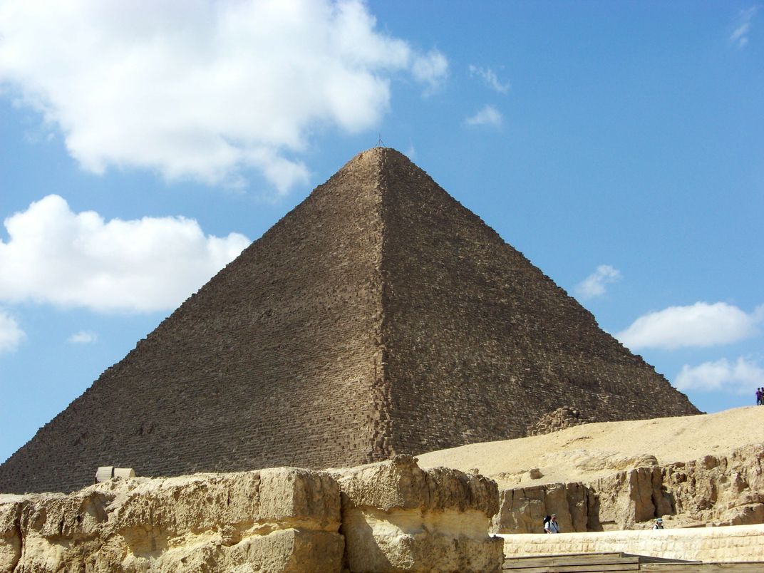 The Great Pyramid of Khufu in partial shadow. | Smithsonian Photo ...