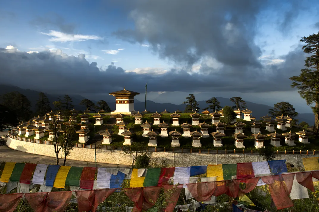 Chortens at Dochu La, Bhutan