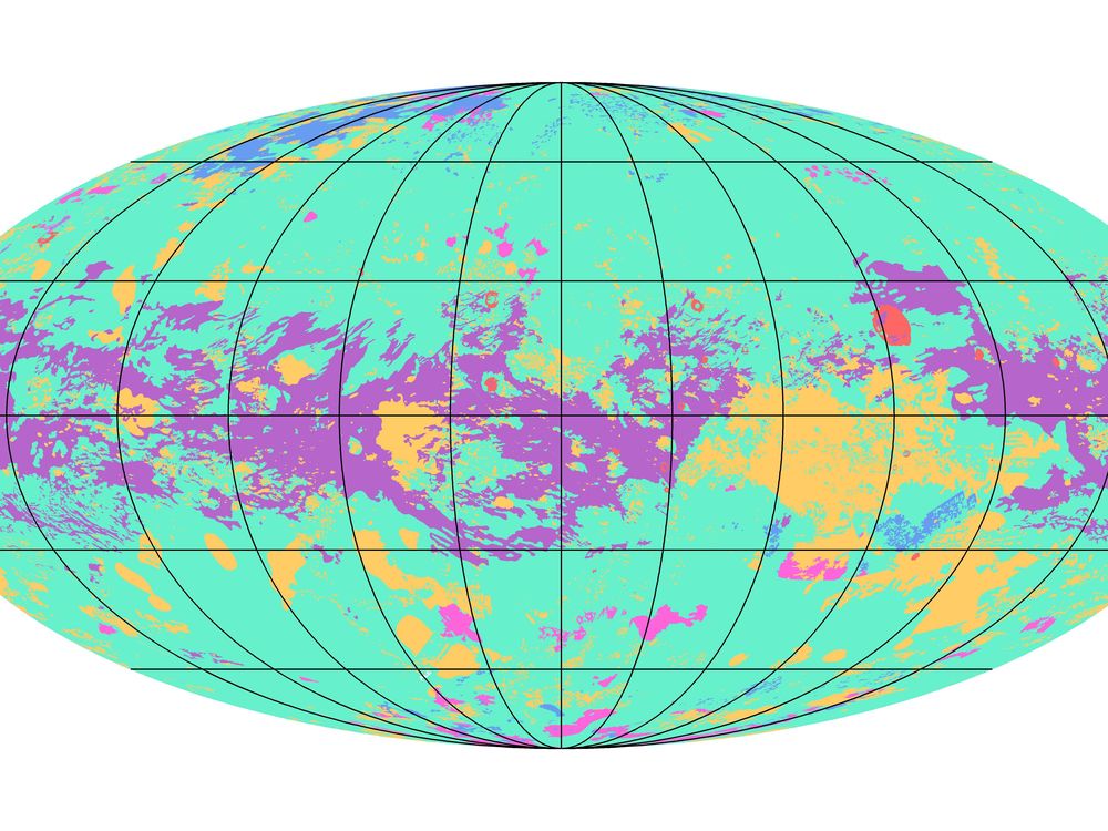 Cassini map of Titan