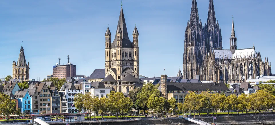  City of Cologne, showcasing the High Gothic cathedral  