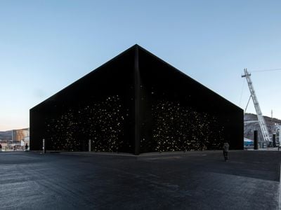 Hyundai Pavilion designed by Asif Khan at PyeongChang Winter Olympics 2018