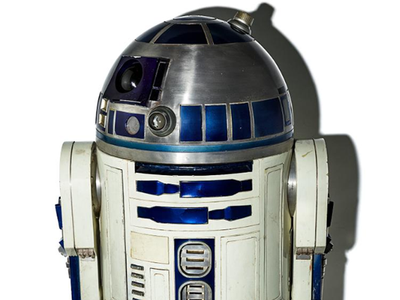 R2-D2 droid costume featured in the movie 