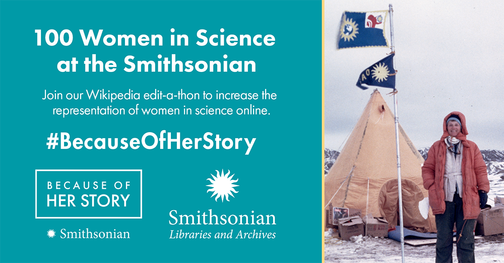 Graphic for 100 Women in Science at the Smithsonian