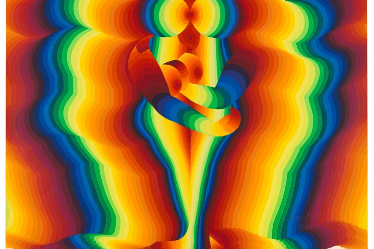 rainbow night 10, from the series "Rainbow Passes Slowly"