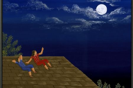 Carmen Lomas Garza, Camas para Sueños, 1985, gouache on paper