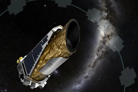 An artist's rendition of Kepler, on the hunt for planets like our own. 