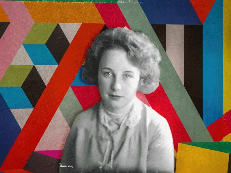 Nazi-banned novelist Irmgard Keun "disappears" in front of modern artwork