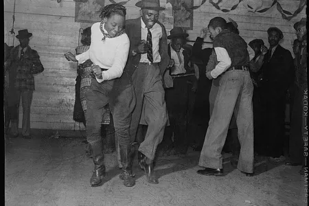 Jitterbugging in a juke joint, Saturday evening, outside Clarksdale, Mississippi, 1939