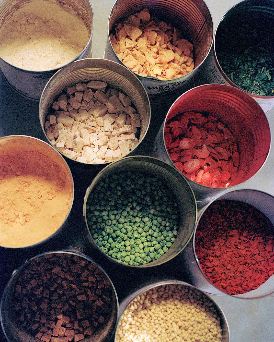 Shelf-stable grains and dehydrated produce .