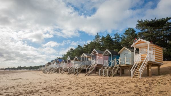 Beach Huts on the North Norfolk coast. thumbnail