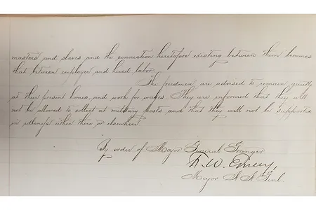 Written in ornate cursive by a general’s aide and signed by Maj. F.W. Emery on behalf of Granger, “General Orders No. 3” had long been hidden in a book of formal orders housed at the archives.