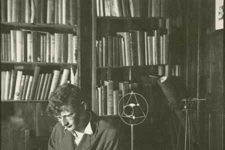 Arthur C. Clarke in his study, circa 1936.