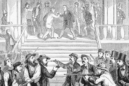 According to historian Adam Goodheart, the media played an important role in driving the country toward secession. When people in the South spoke, people in the North heard it and vice versa.