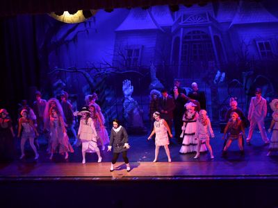 Students from Denison High School in Denison, TX perform The Addams Family. 