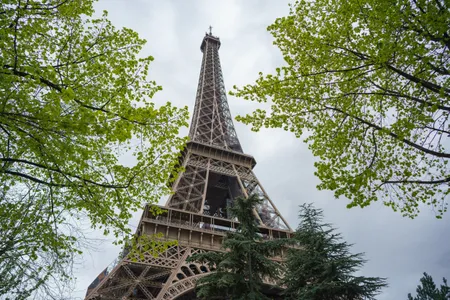 A 2022 view of the Eiffel Tower in Paris, France