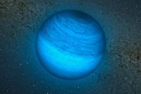 An artist’s rendering of CFBDSIR2149, as viewed through an infrared filter.