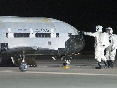 The Air Force's X-37B space plane.
