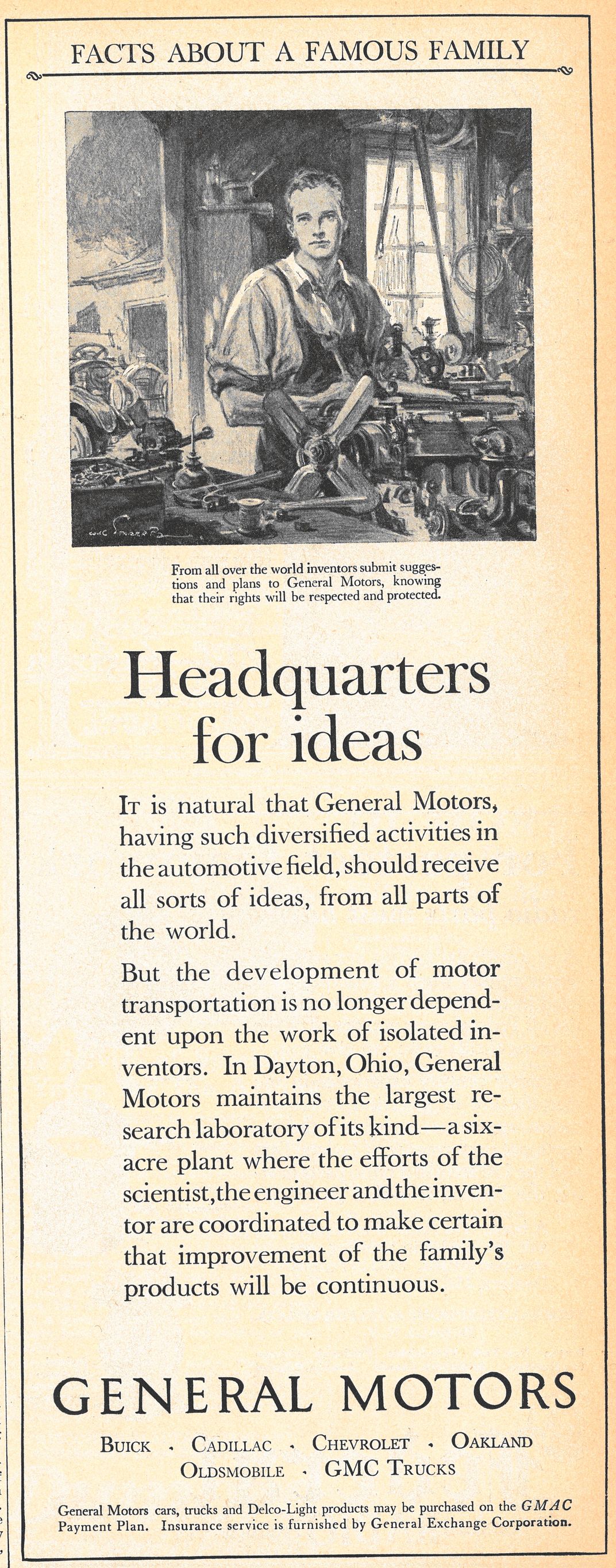 General Motors ad, 1924
