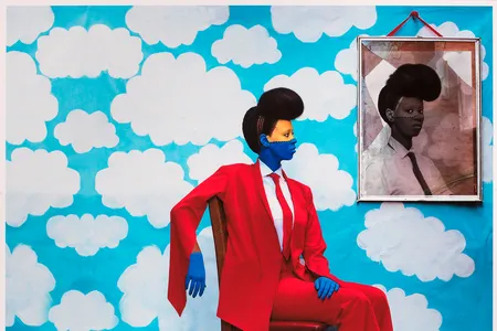 Sai Mado (The Distant Gaze) (detail) by Aida Muluneh, Ethiopia, 2016