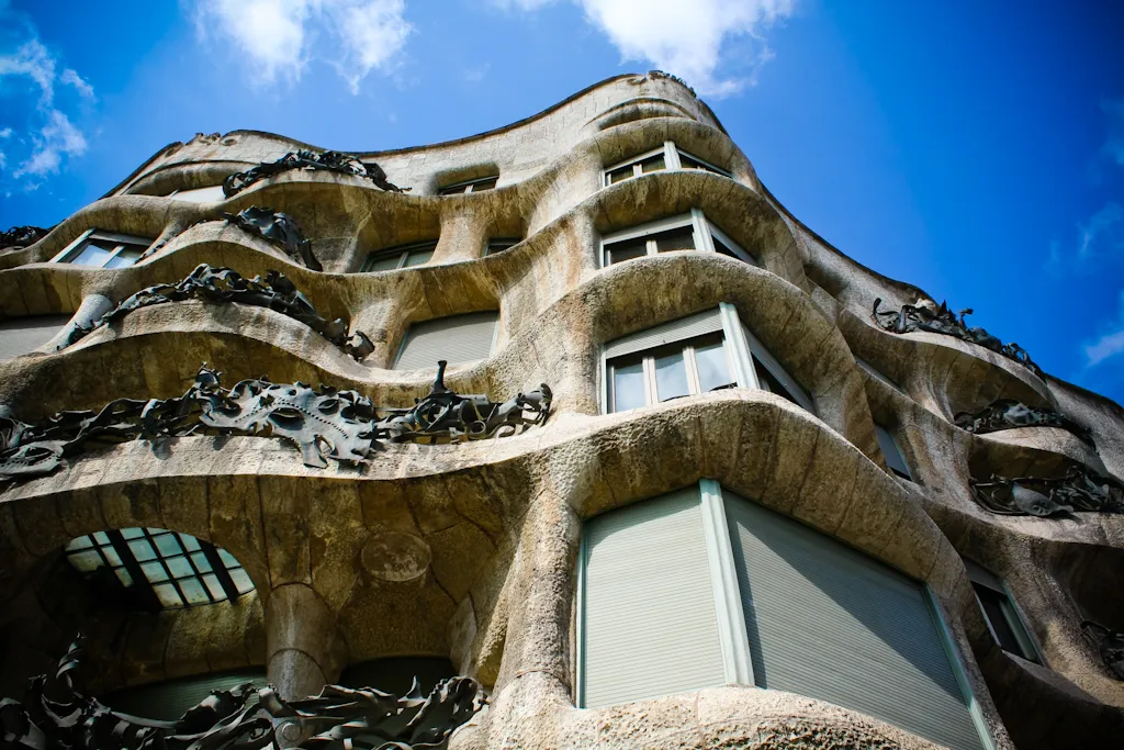 Casa Milà, designed by Gaudí in the early 20th century.