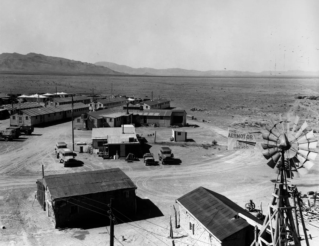 Staging area at Trinity site in New Mexico