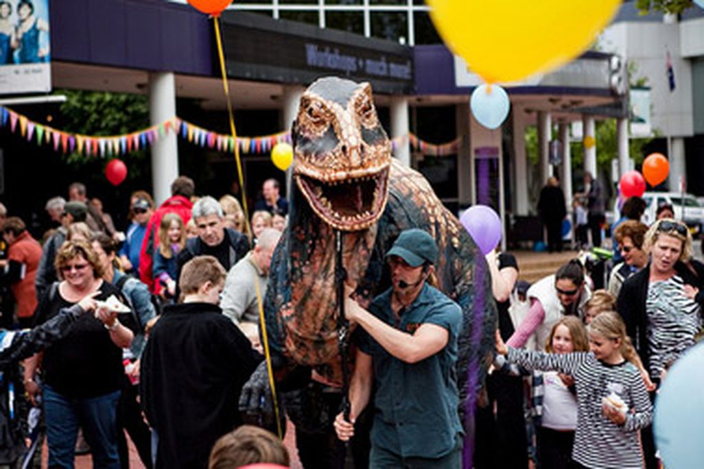 A dinosaur you can pet