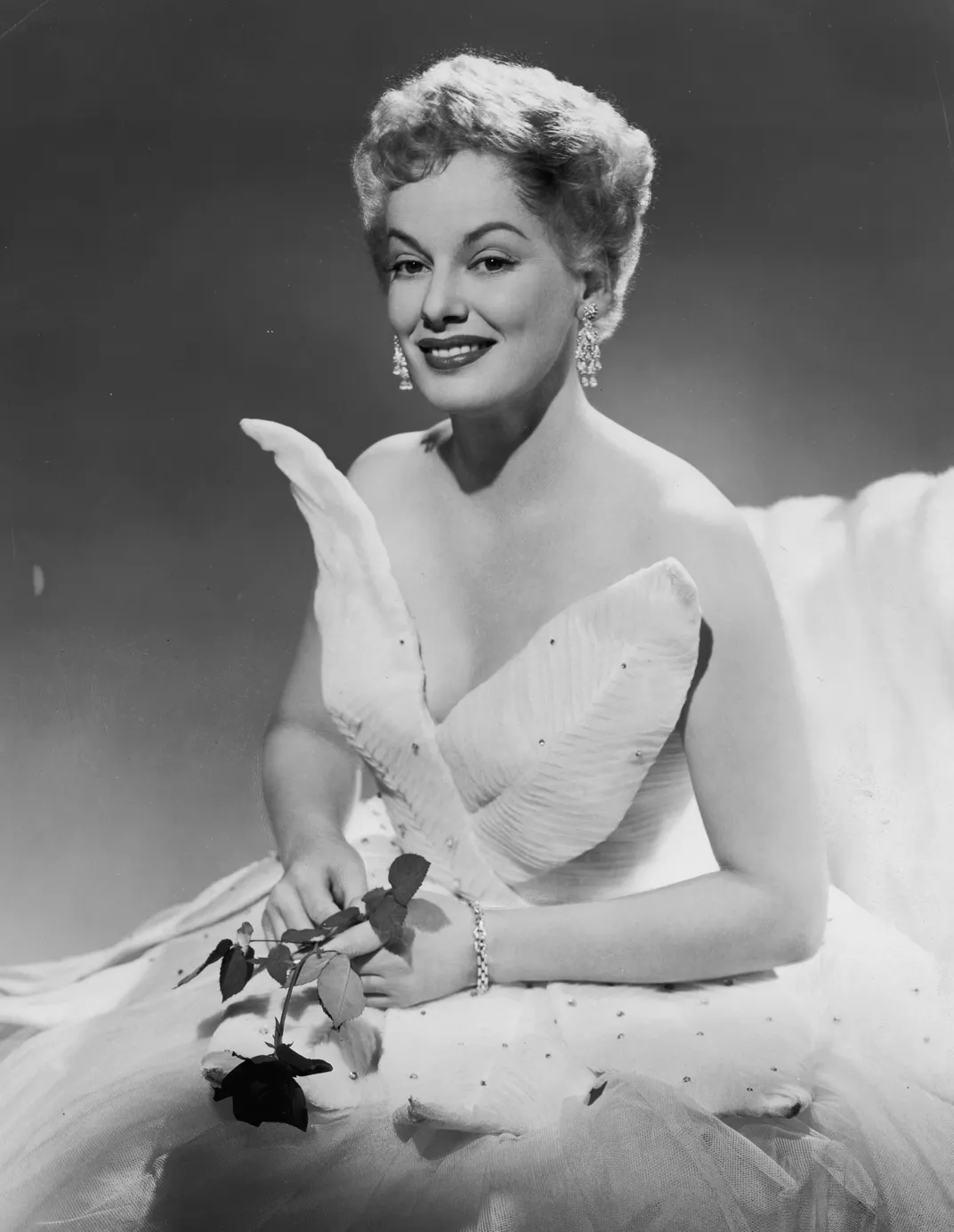 Studio portrait of Faye Emerson, circa 1948