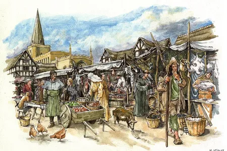 An illustration of life in medieval Cambridge