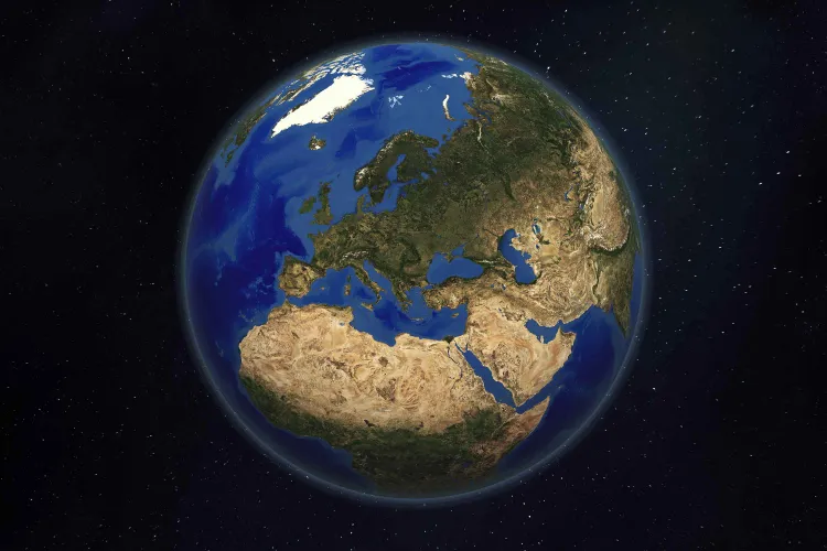 Satellite image of the Earth