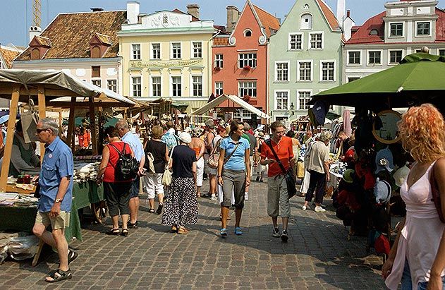 Medieval market Tallinn Estonia