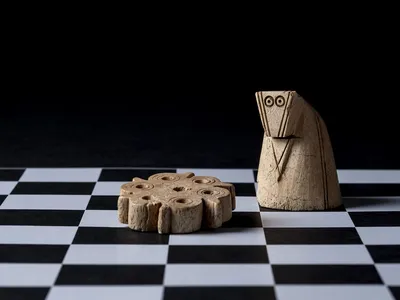 Researchers are particularly excited about the newly discovered chess piece, which is about an inch and a half tall.