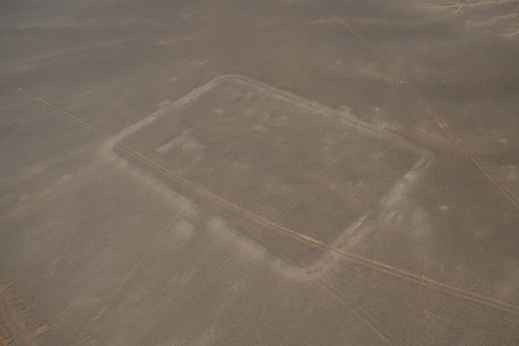 Roman camp aerial image