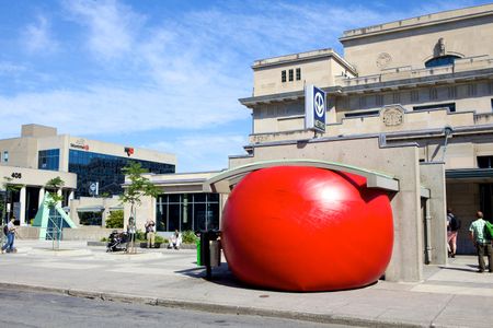 The RedBall Project during a visit to Paris in 2014.