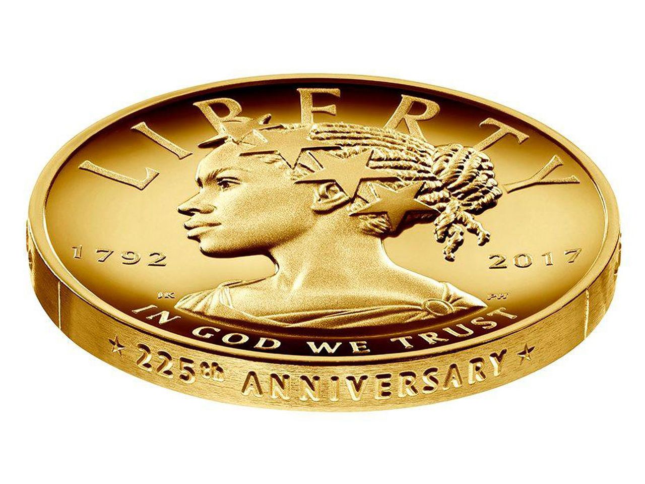 New $100 Coin Features First-Ever African-American Lady Liberty