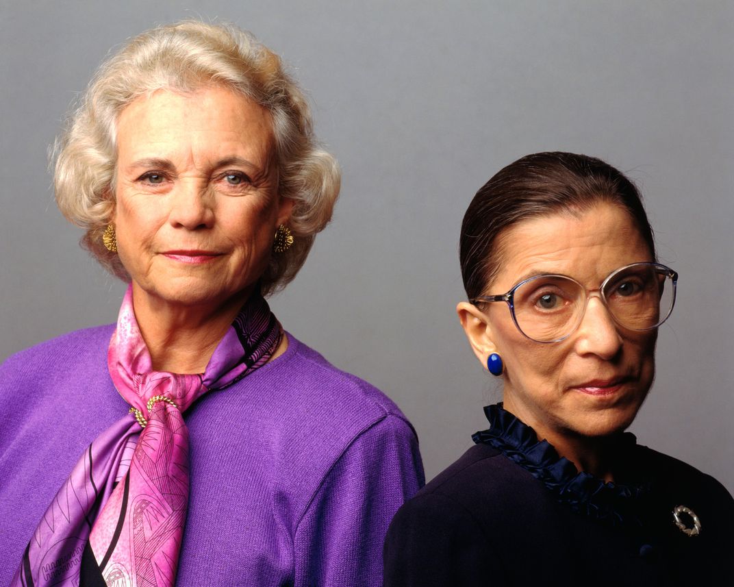 Sandra Day O'Connor and Ruth Bader Ginsburg