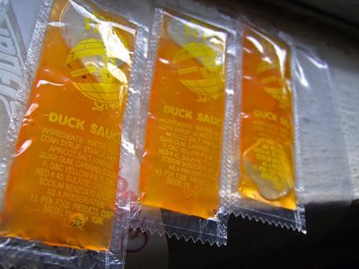 In some parts of the country, this is what duck sauce looks like. In others, not so much.