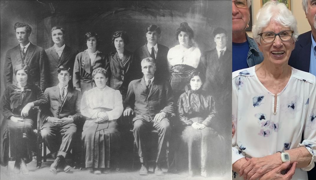 Dorothy with her ancestors