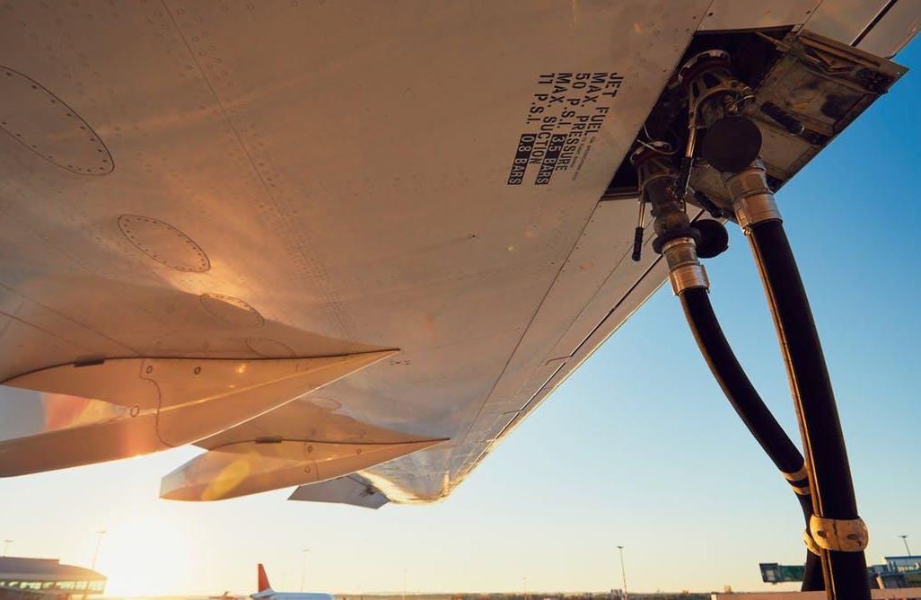 A medium-size passenger jet burns roughly 750 gallons of fuel per hour.