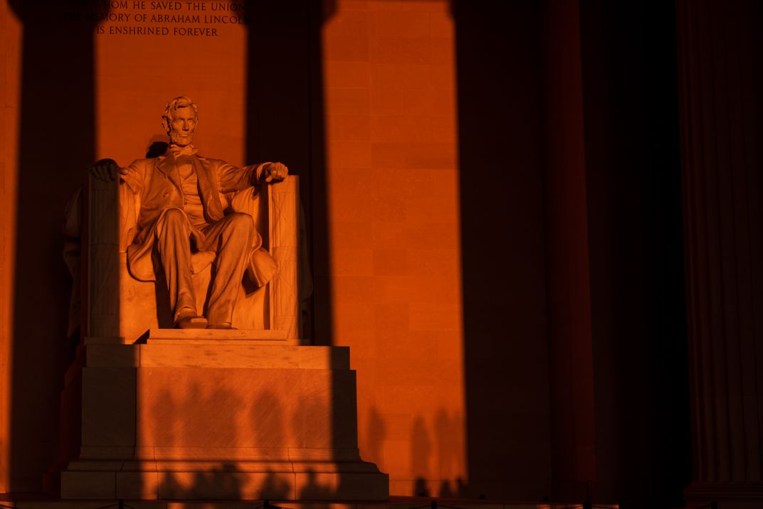 Shadows in the Lincoln Memorial Chamber Smithsonian Photo Contest
