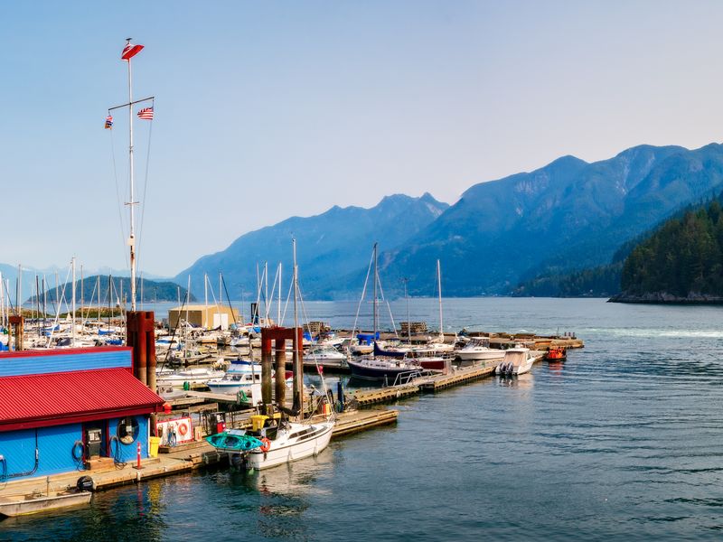 A panoramic view of Horseshoe Bay, British Columbia, Canada